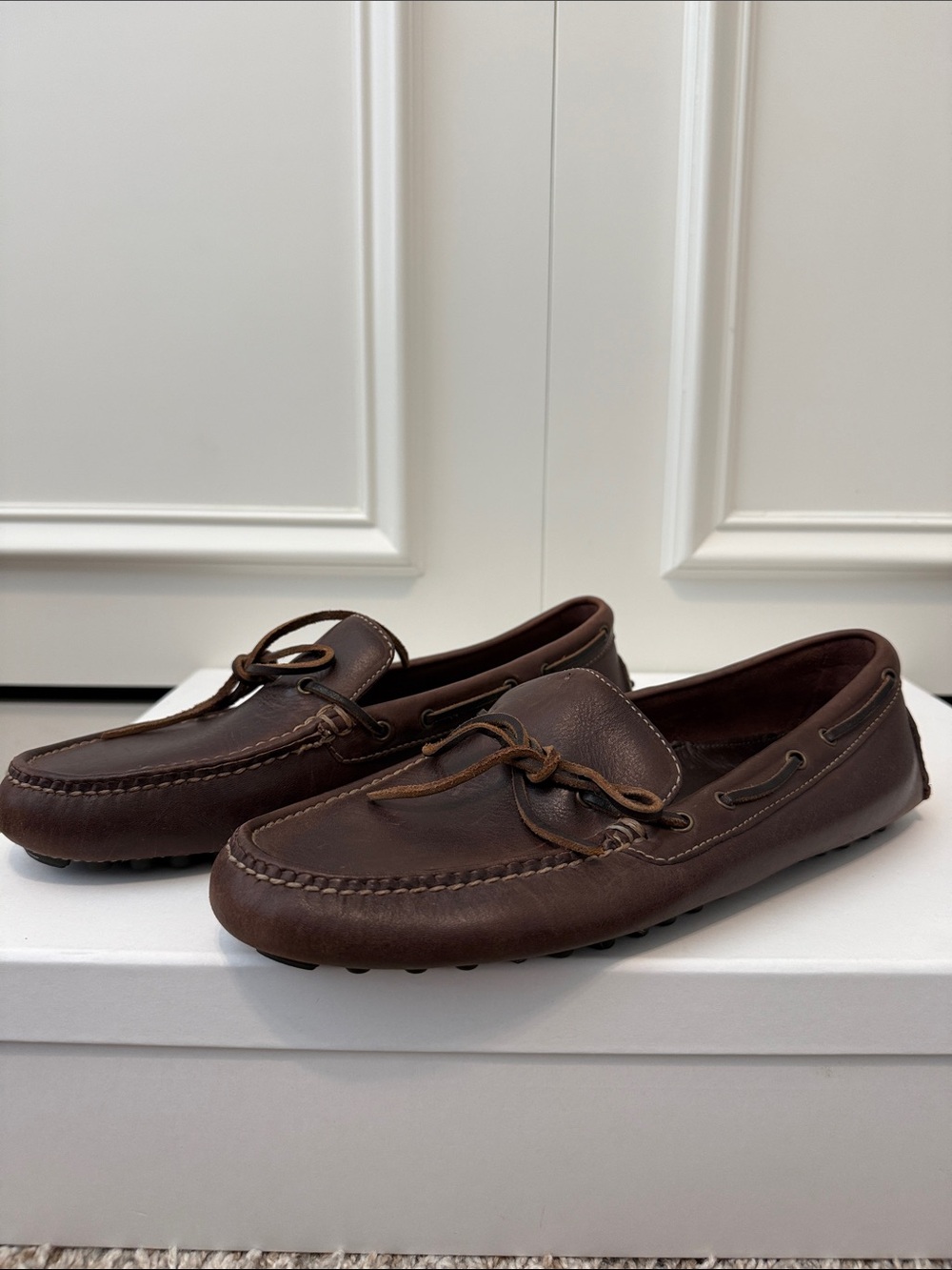 Cole Haan Brown Leather Moccasin Loafers